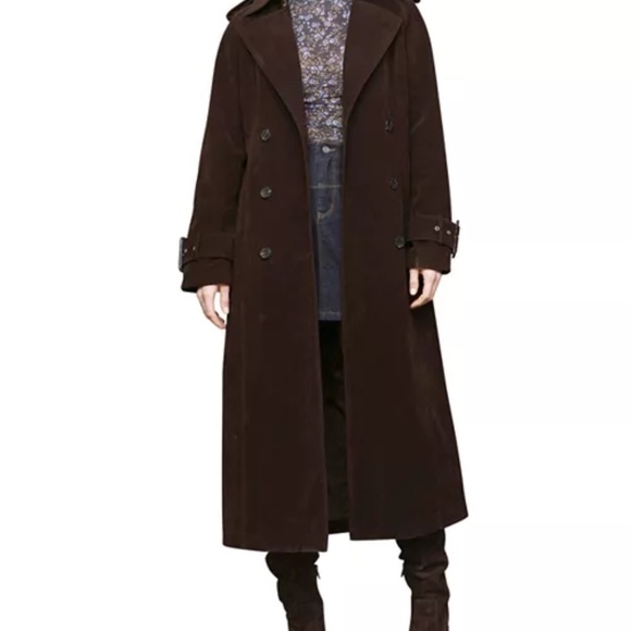 Avec Les Filles Brown Suede Coat - Picture 10 of 12